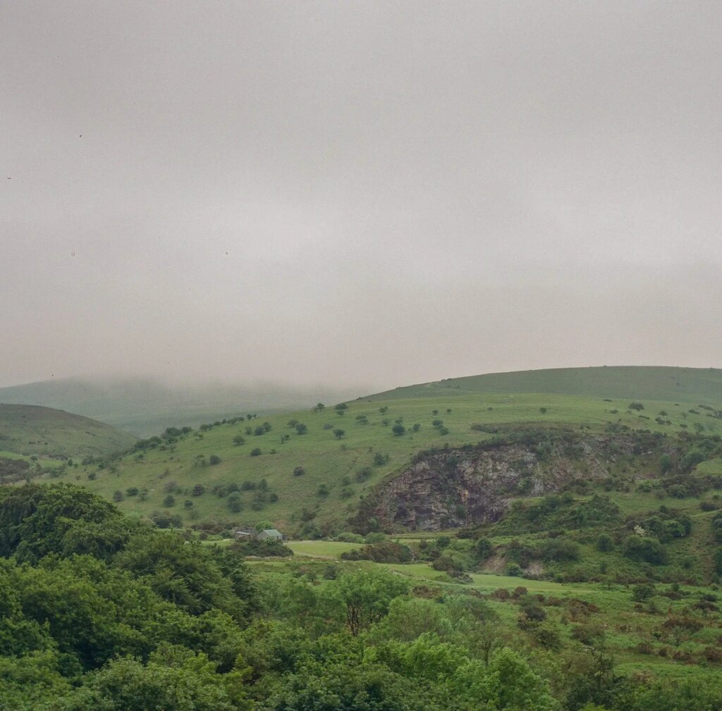 Rolling fields on Dartmoor captured on film