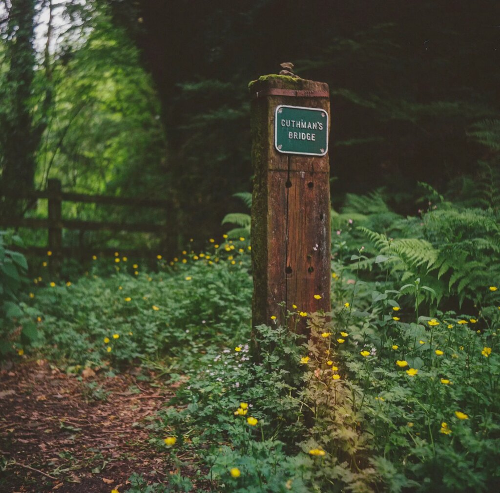 A sign for Cuthman's Bridge on the Granite Bridge