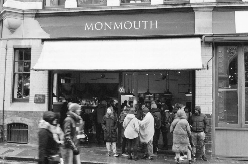 Monmouth Coffee at Borough Market in London