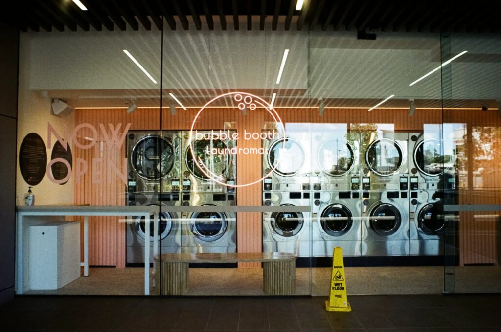 A laundromat