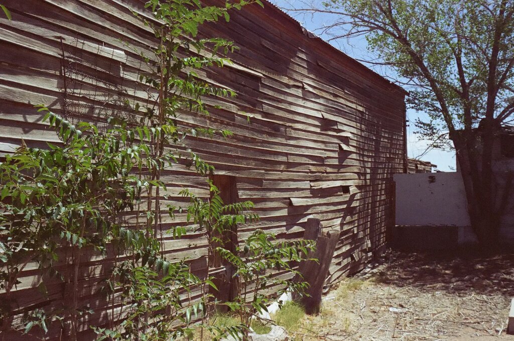 A worn old building