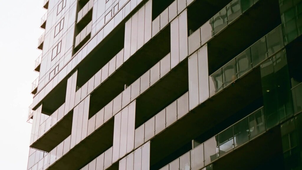 large building taken on luminar 100