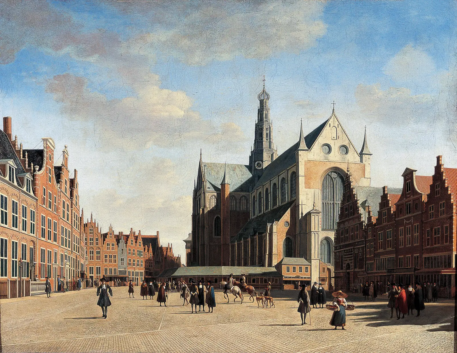 cityscape painting from the Dutch Golden Age