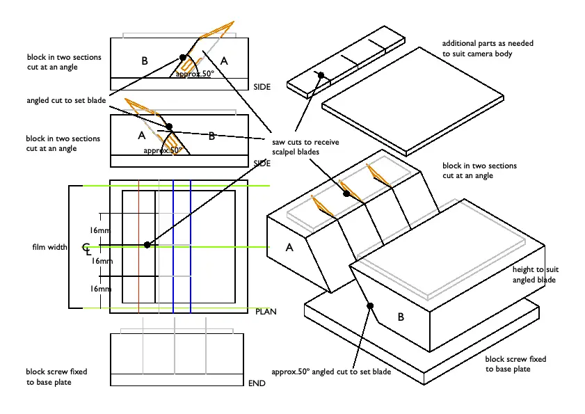 Sketch of design for the final two block version.