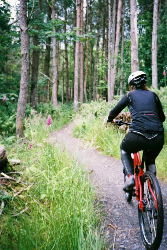 Kate pedalling