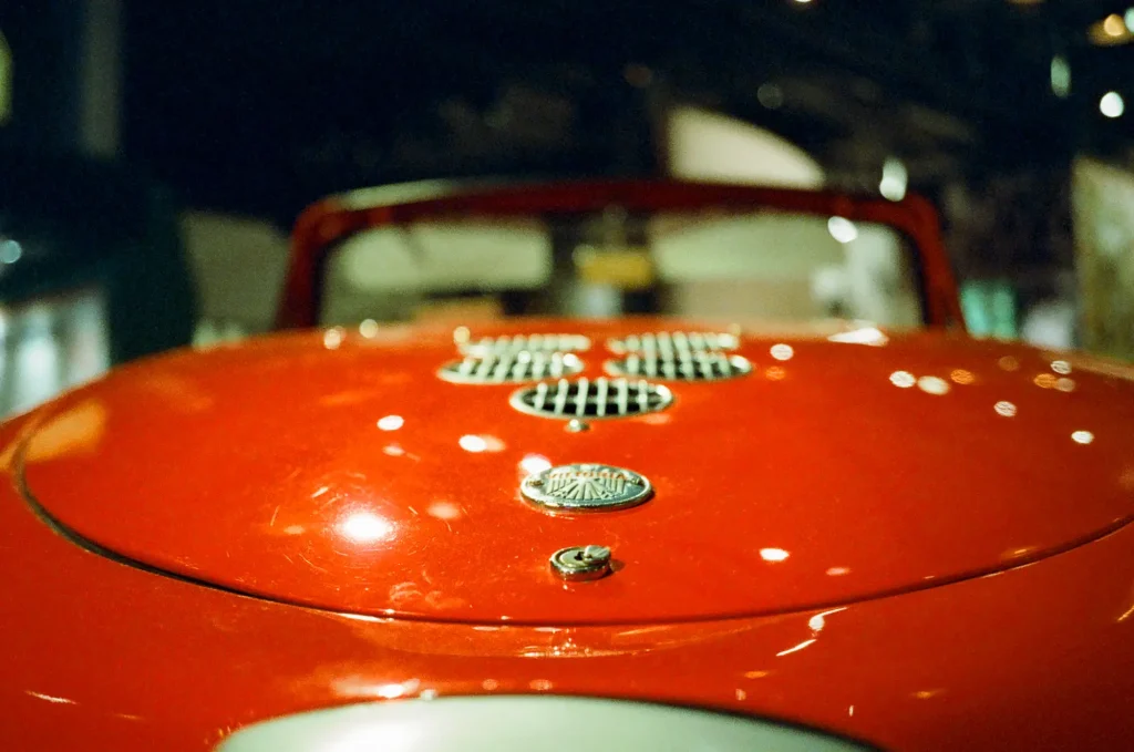 detail of red car