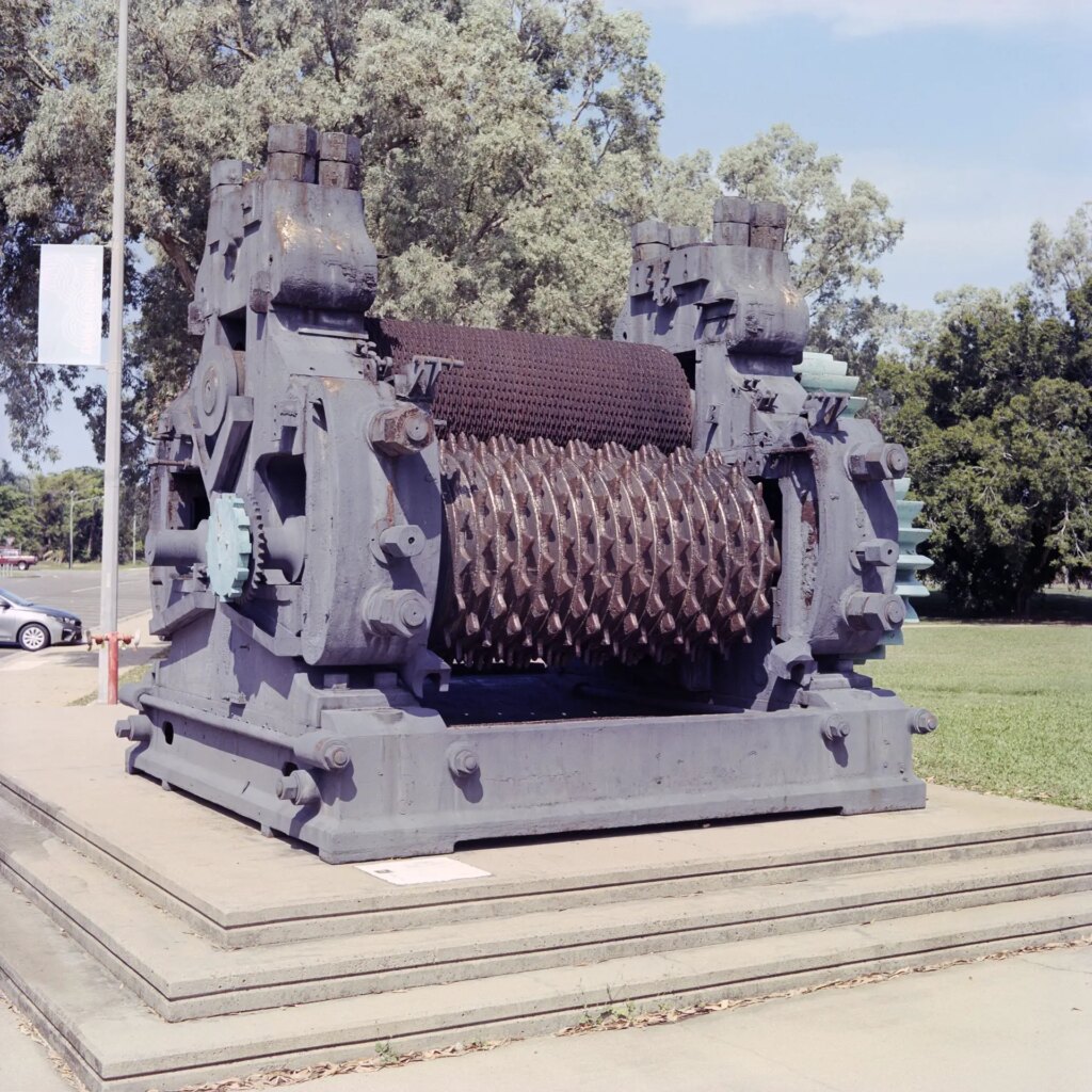 10 Cane crusher from an old sugar mill. Tyto Wetlands, Ingham, North Queensland. Portra 400, F11. 