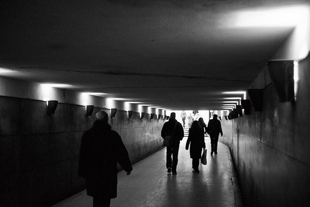 Under the arc de triomphe