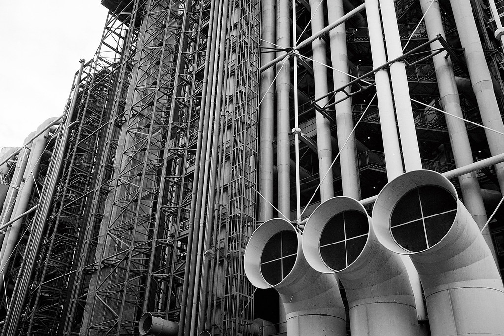 Outside the pompidou