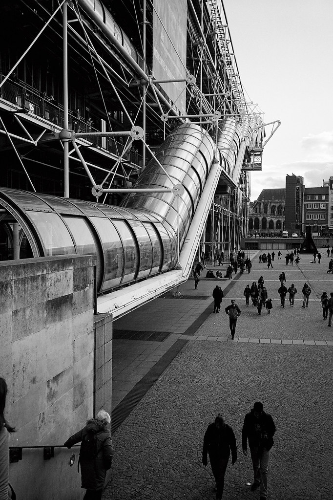 Outside the pompidou