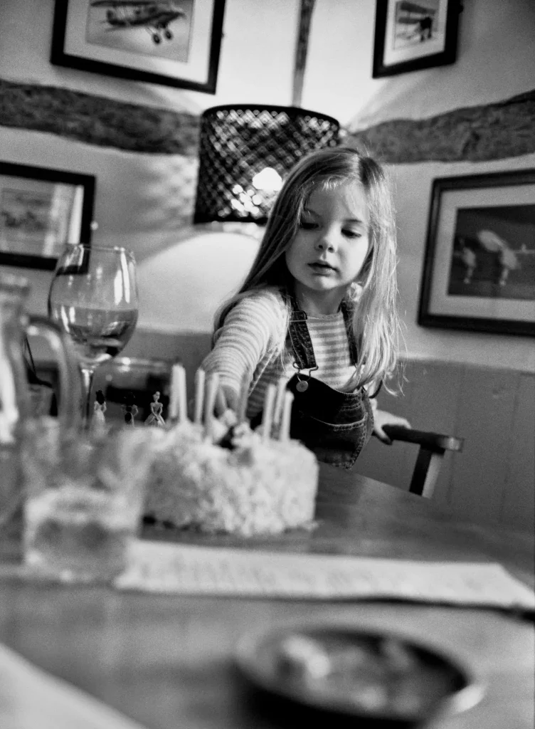 My Granddaughter at our daughters birthday meal