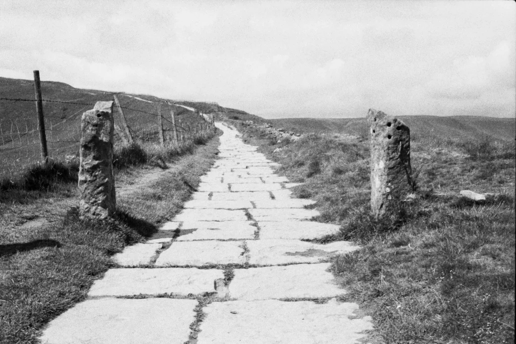 Path to Mam Tor Ilford HP5+ Olympus 35SP