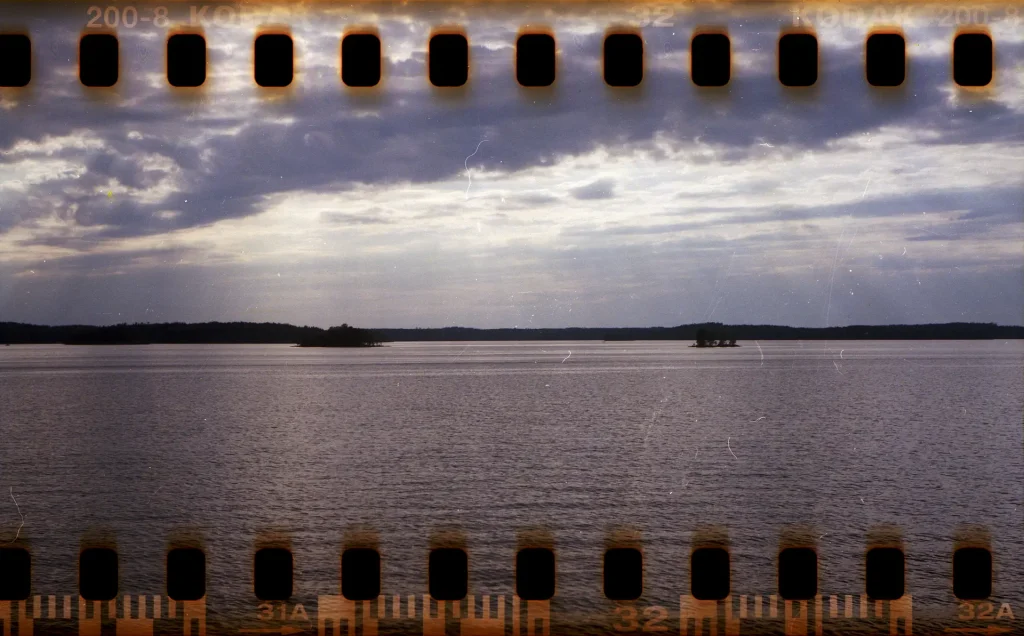 A lake and some scattered light