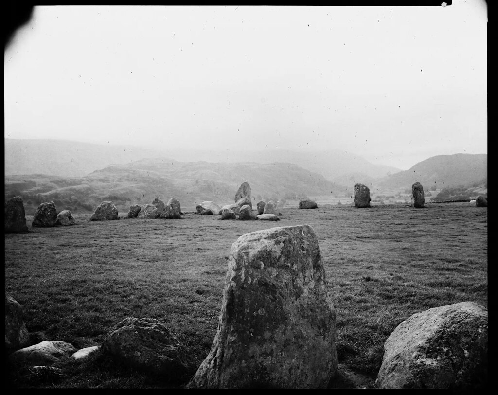 Sliding box image of Cstlerigg Stone Circle, Englsh Lake District on Multigrade with double menicus lens.