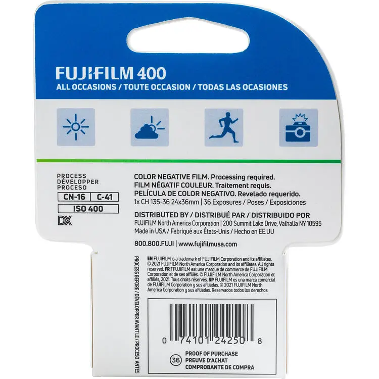 Per B&H Website, Screenshot of Fujifilm 400 Film In Stock