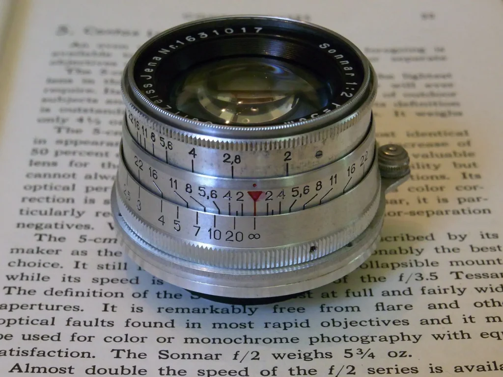 1934 Carl Zeiss Jena 5cm F2, converted to Leica Mount