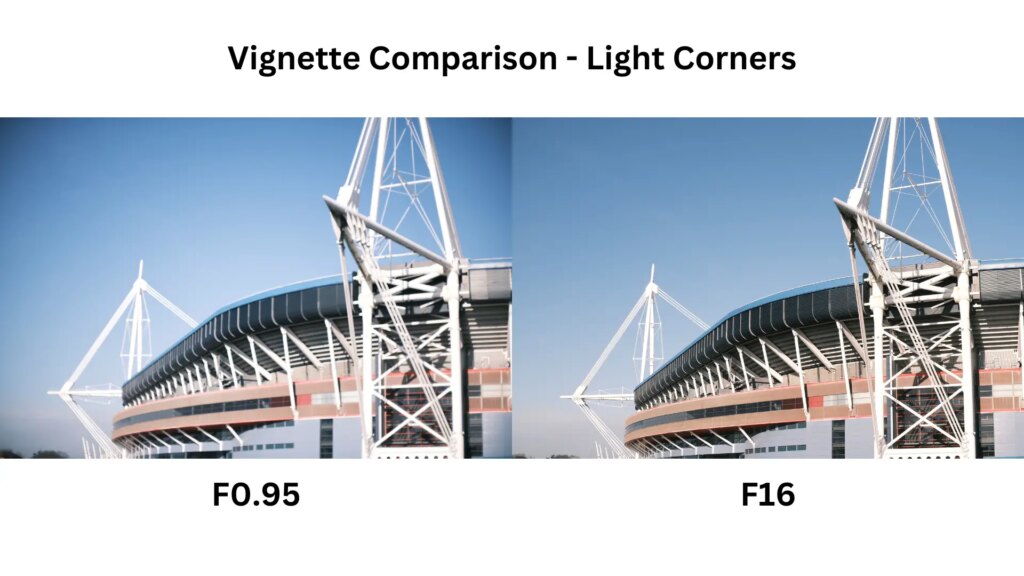 Sample image taken on the 35mm F0.95 lens - Vignette comparison