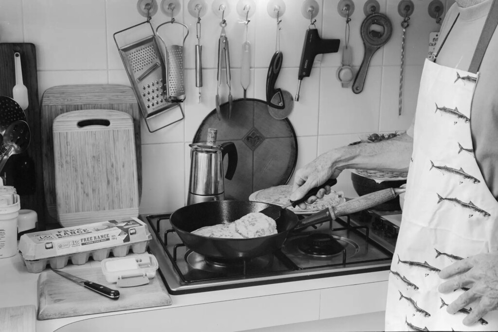 Haute cuisine in the deep north. T-max 100; F16; Fujinon 100