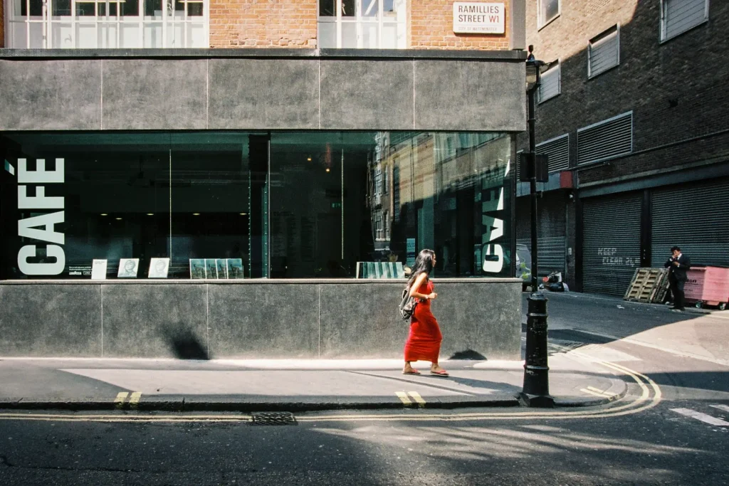 Lady in Red, Canon A2 + Fuji Pro 400H, 2013