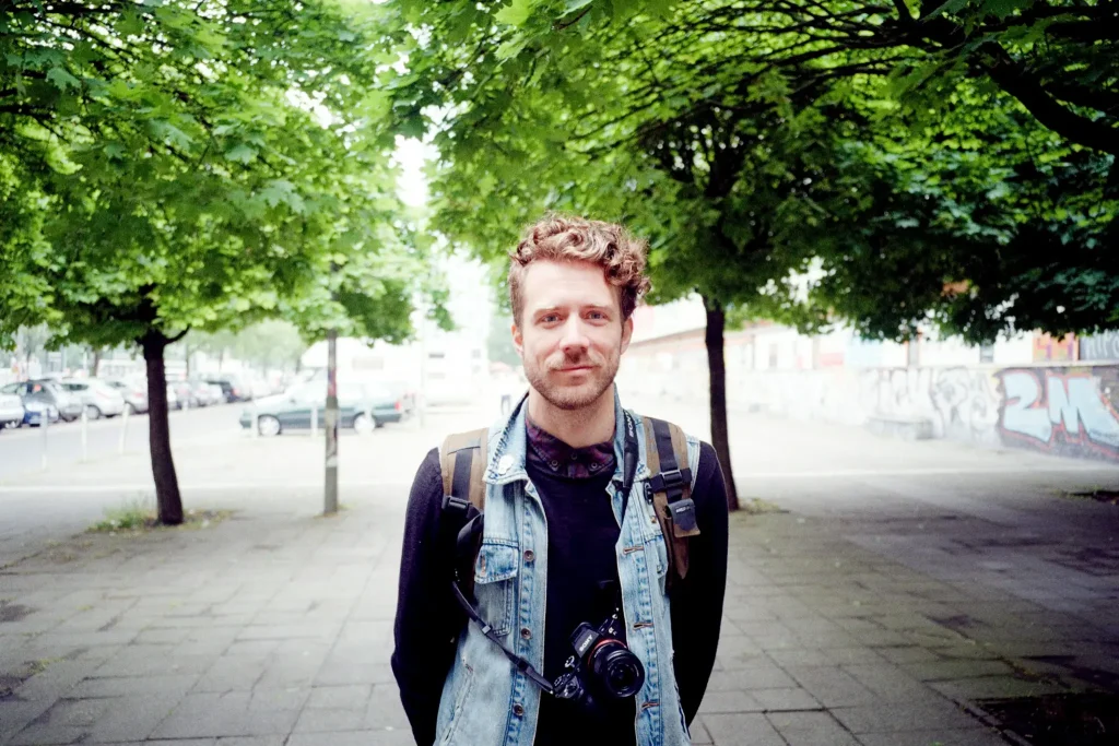 Portrait of young man made with the Minolta TC-1