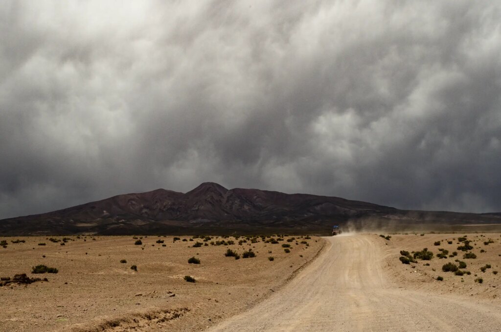 The road to a place near Chile border