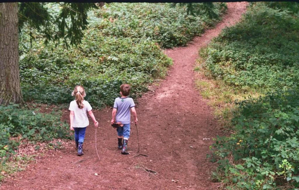 Walking with the grandchildren