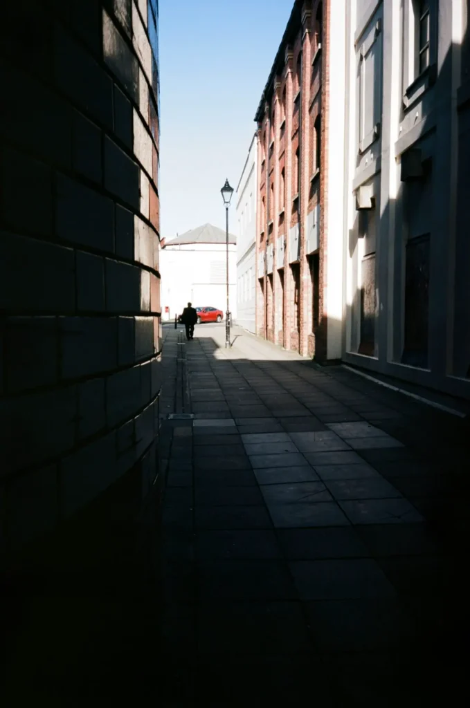 Mysterious man street photo