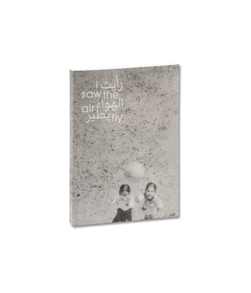photo of cover of ‘i saw the air fly’ book on white background