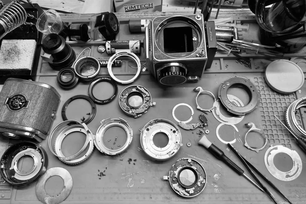 Repair process of hasselblad system