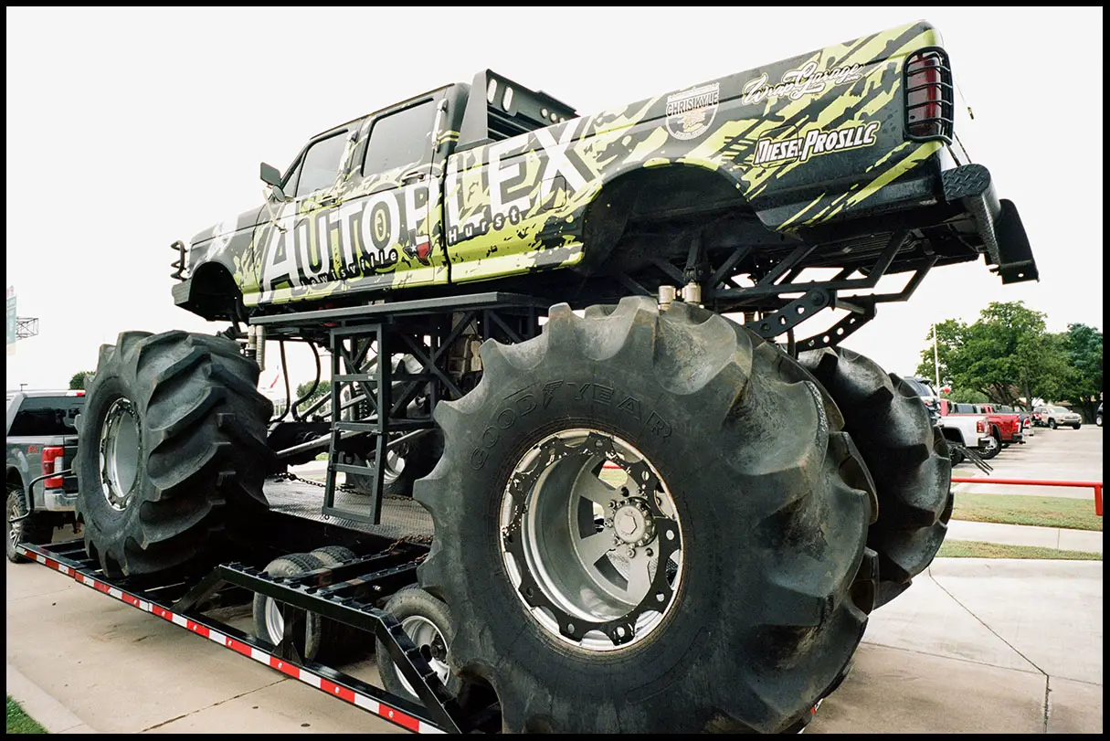 Autoplex monster truck at the Hurst,Texas Mitsubishi.