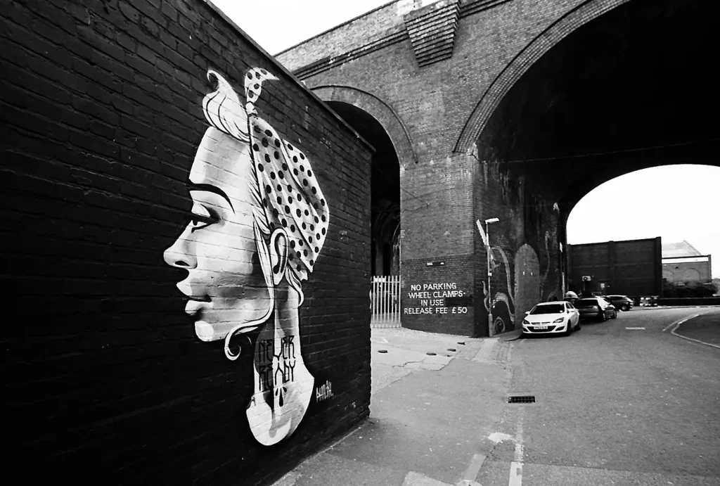 Street art at custard factory birmingham