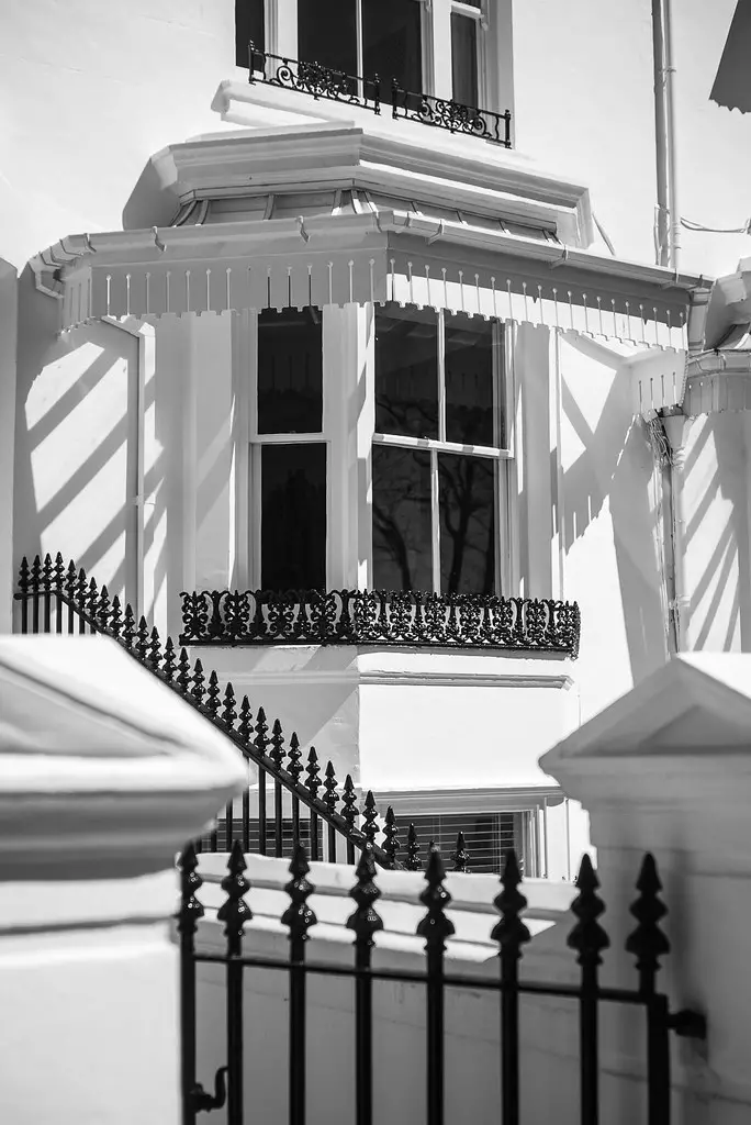 Bay window in a period building