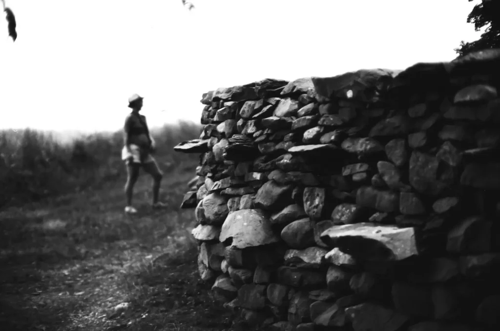 Stone wall at Storm King Art Center