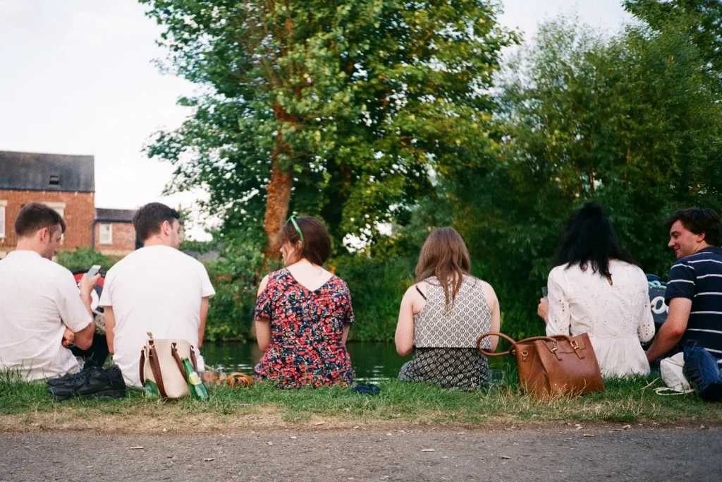 Canal-side, Oxford - Fuji Industrial 100 film