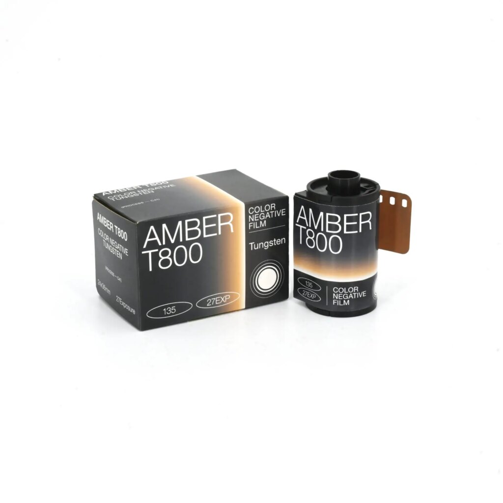 amber 800t film on white background