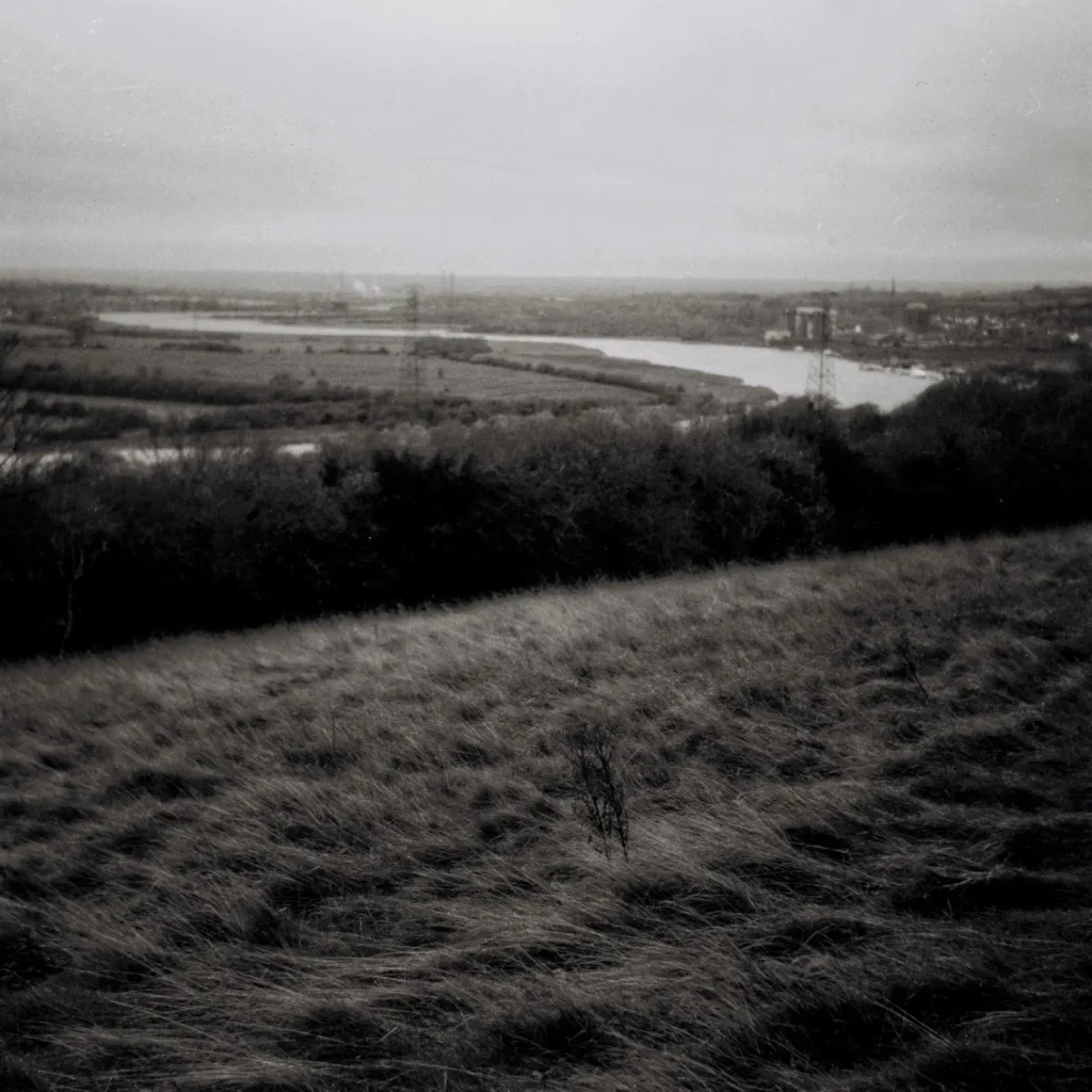 view of valley from hill