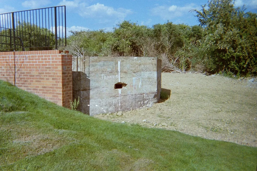 james written on ww2 pillbox