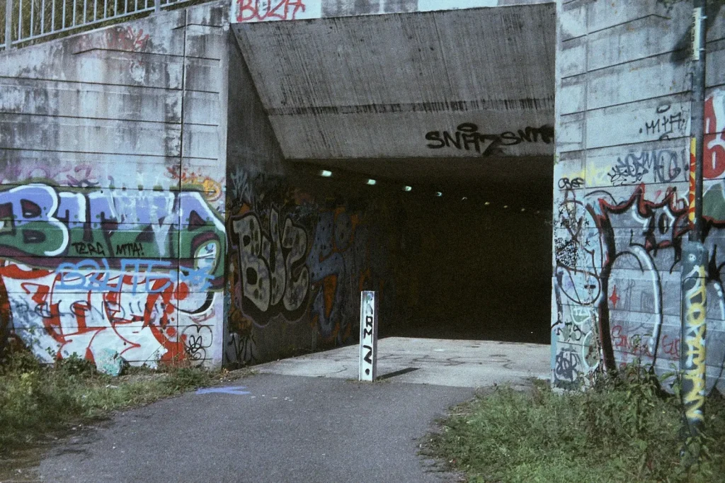 colour photo of graffiti 