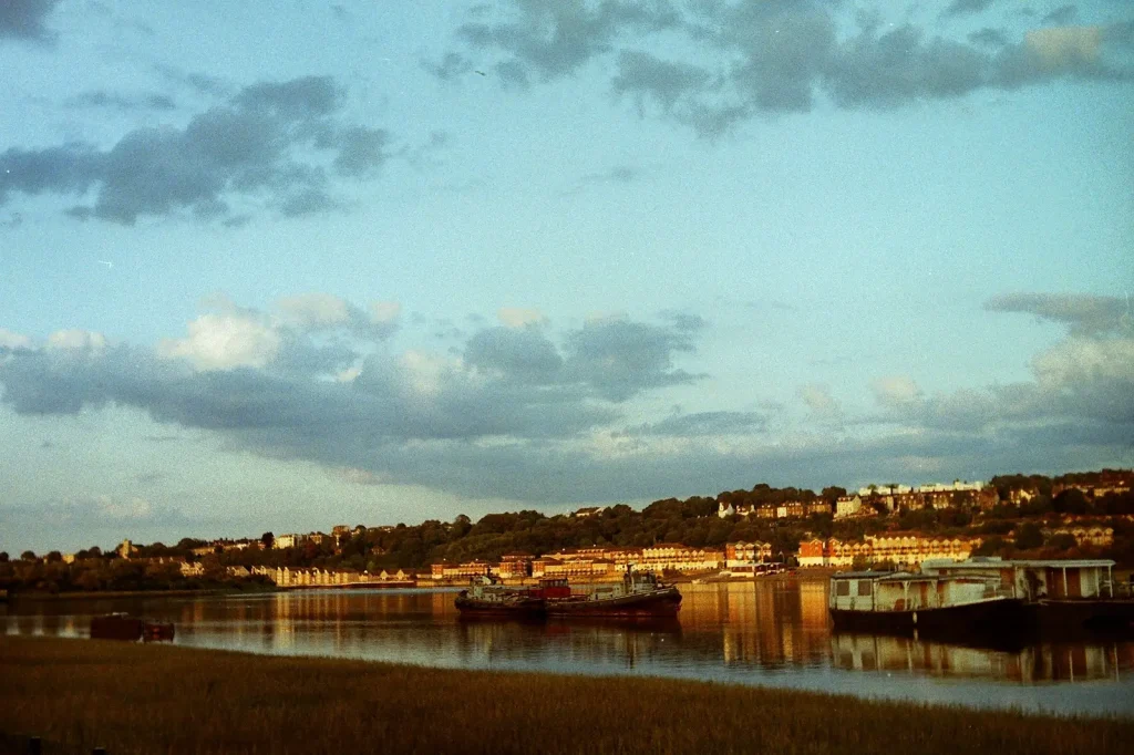 photo of the river medway in the early evening