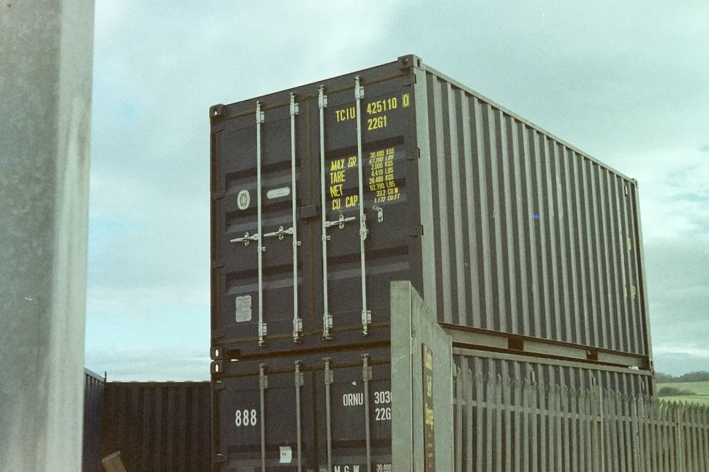 photo of shipping container