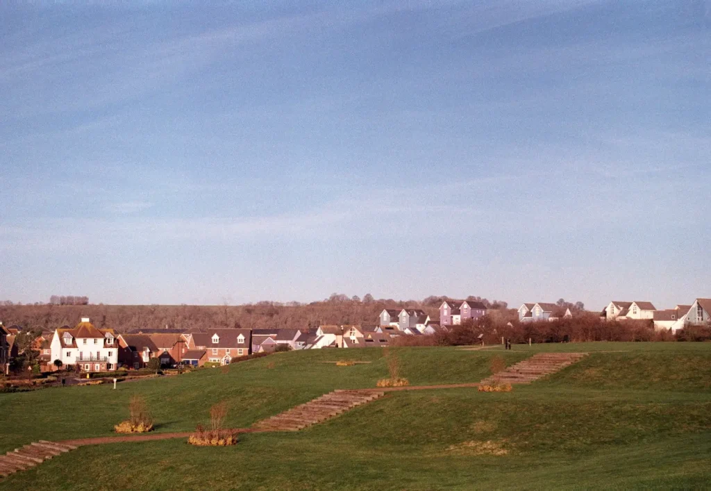 photograph of green space plus housing