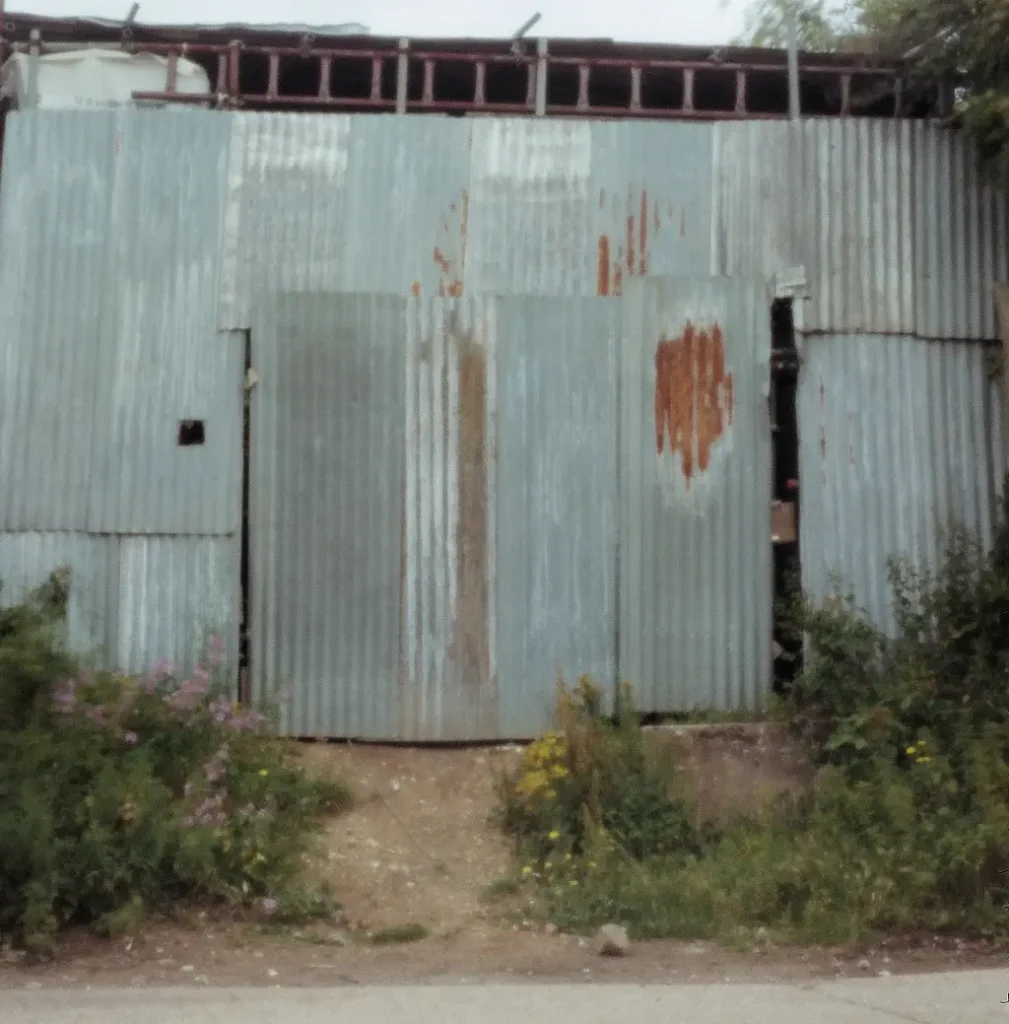 photo of corrugated building