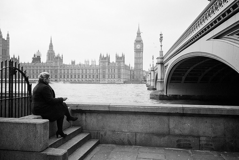 A smoke by the river