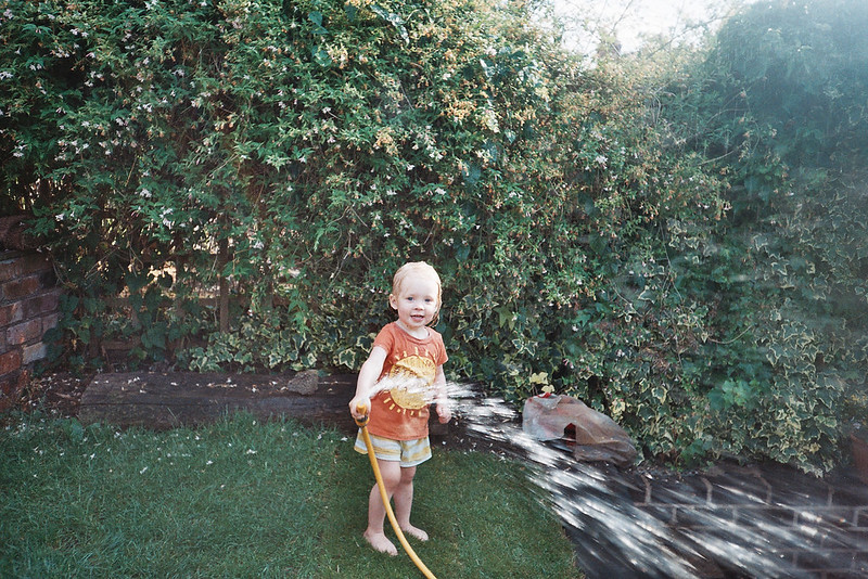 Water fights with Connie