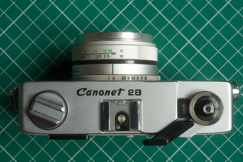 Canonet 28 top plate