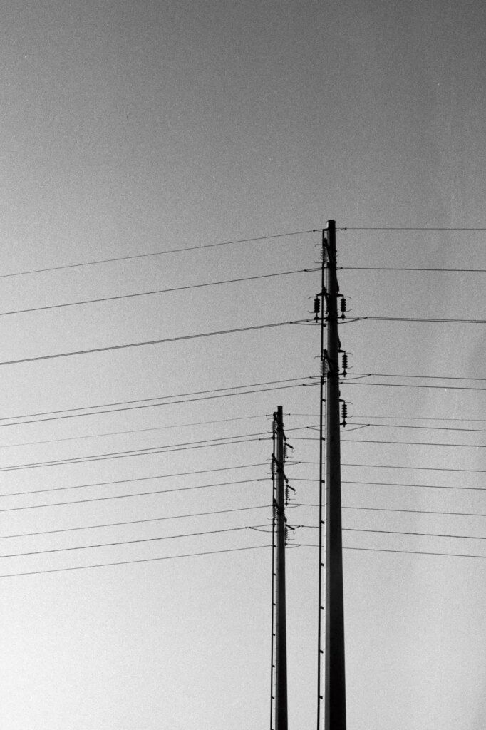 Posts and abstract lines