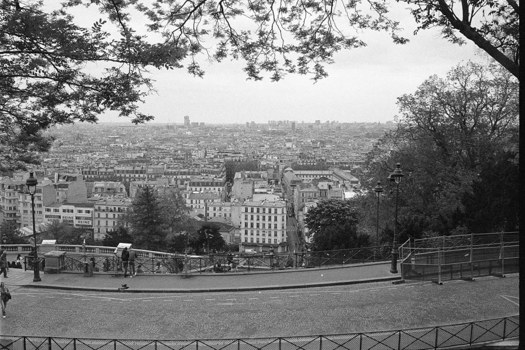 a view of Paris from Montmartre Basilica
