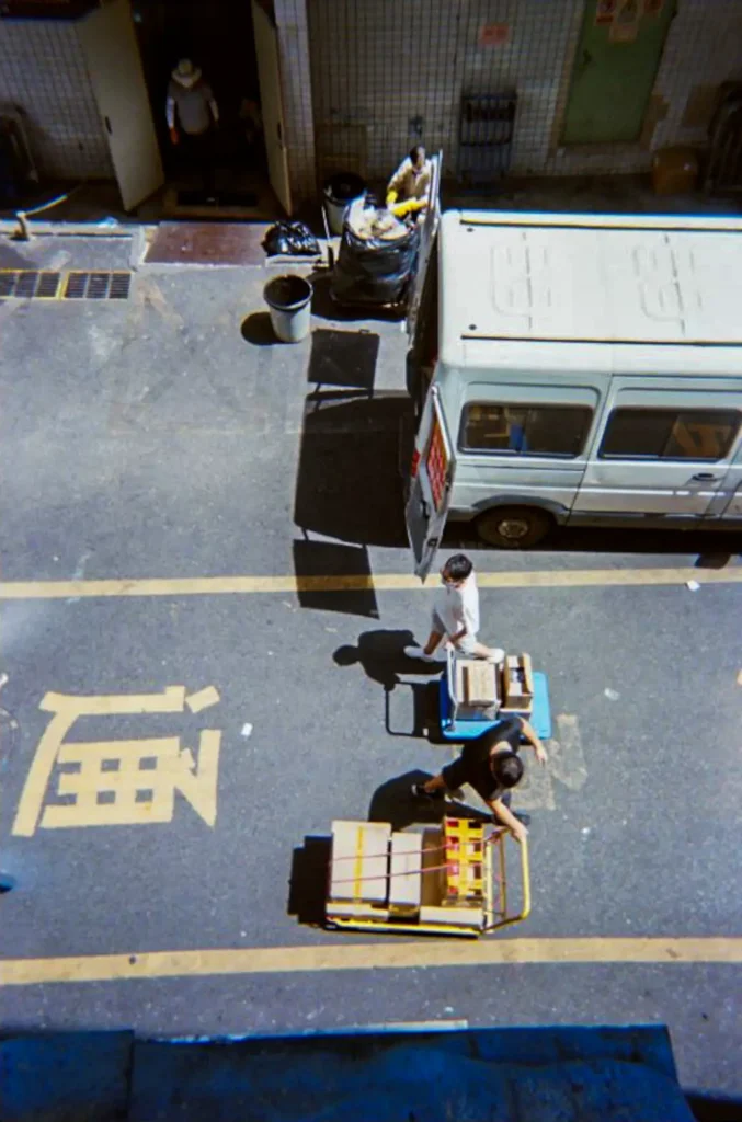 Street viewed from above