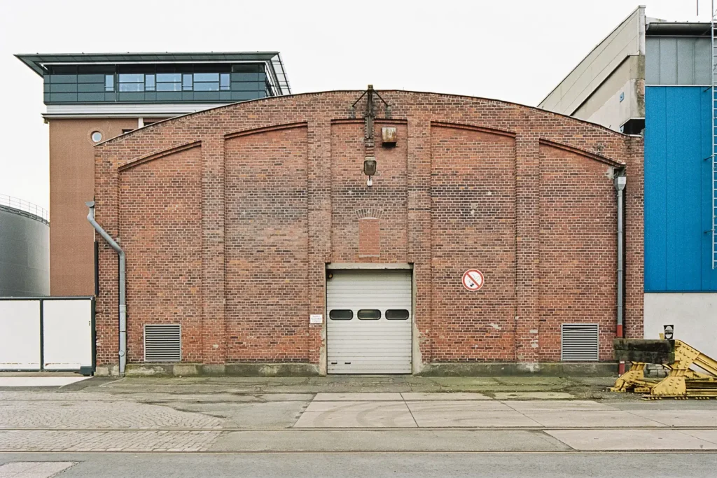 Industrial architecture shot at the Bremen ports on Kodak film