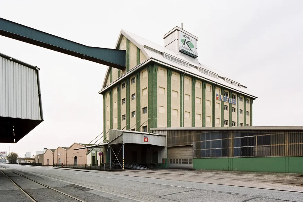 industrial architecture shot at Bremen port with a shift lens